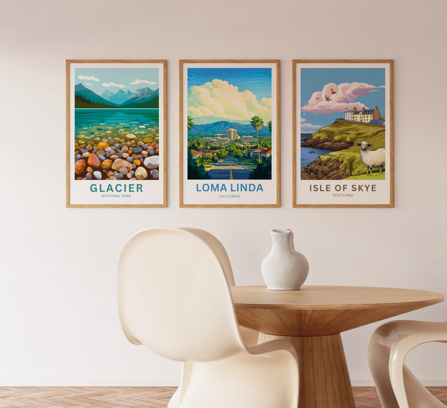 Loma Linda Travel Poster  - Palm City Views