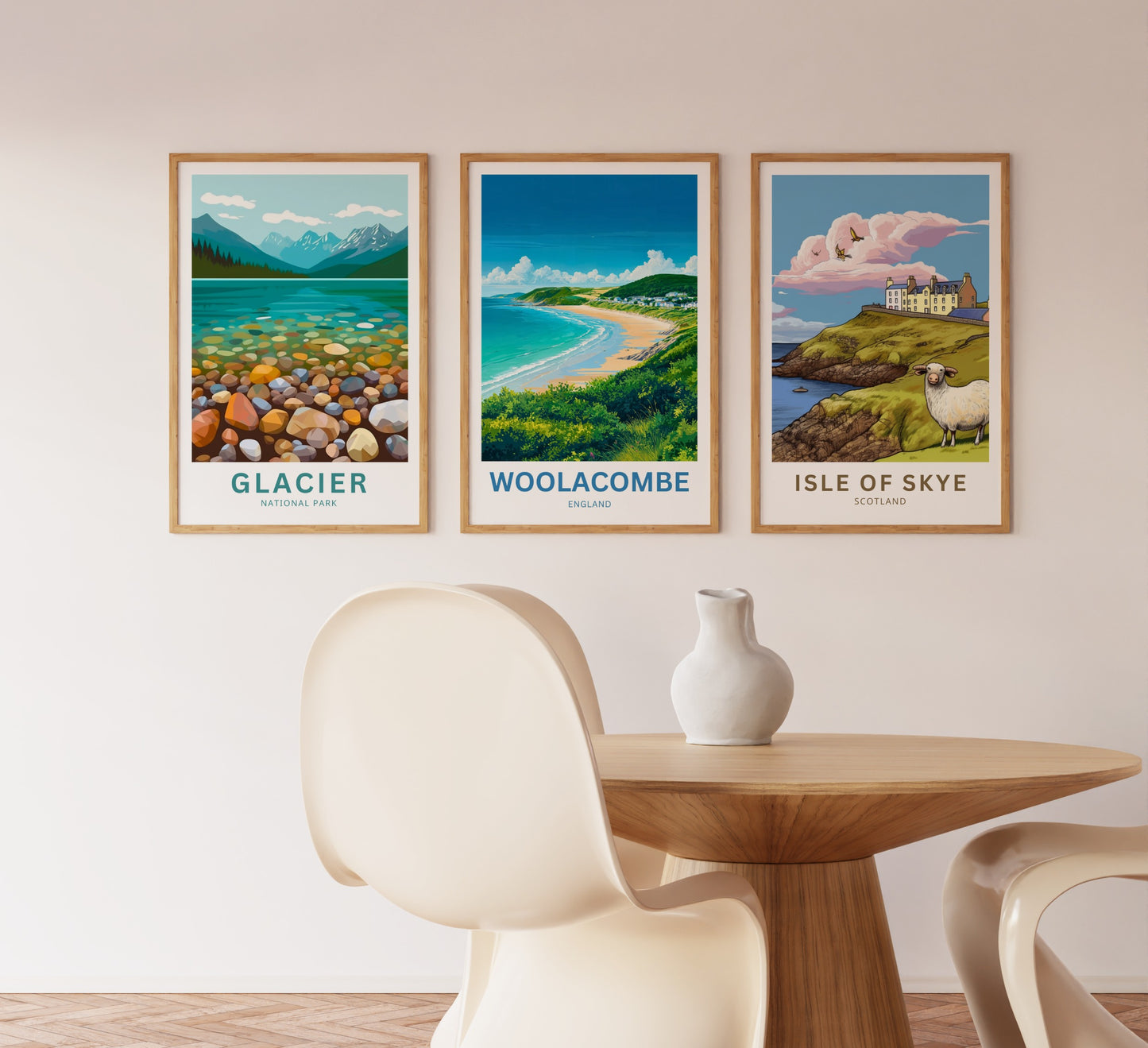 Woolacombe Travel Poster - Seaside Life
