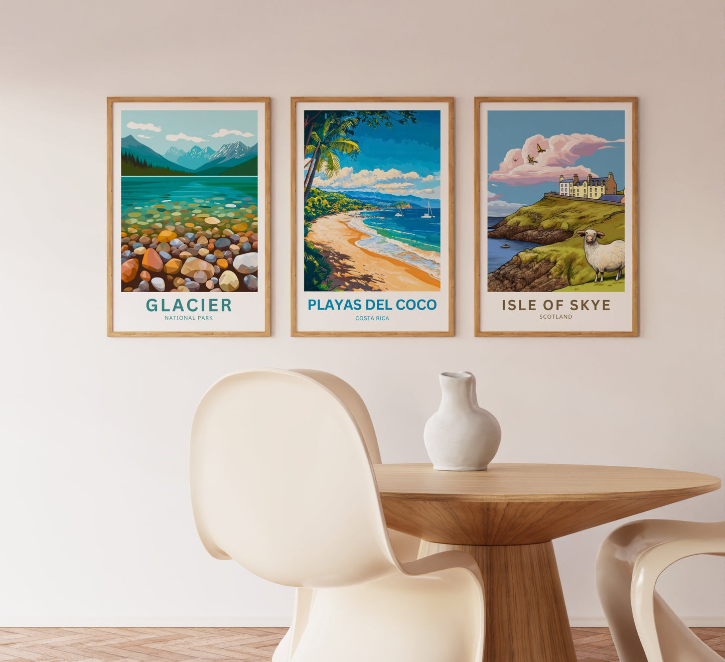 Playas del Coco Travel Poster  - Stunning Waters of Costa Rica