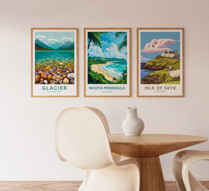 Nicoya Peninsula Travel Poster  - Costa Rica