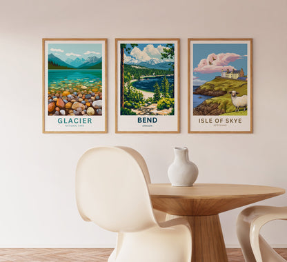 Bend Travel Poster
