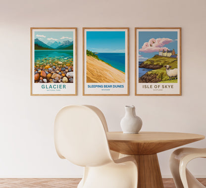 Sleeping Bear Dunes Travel Poster