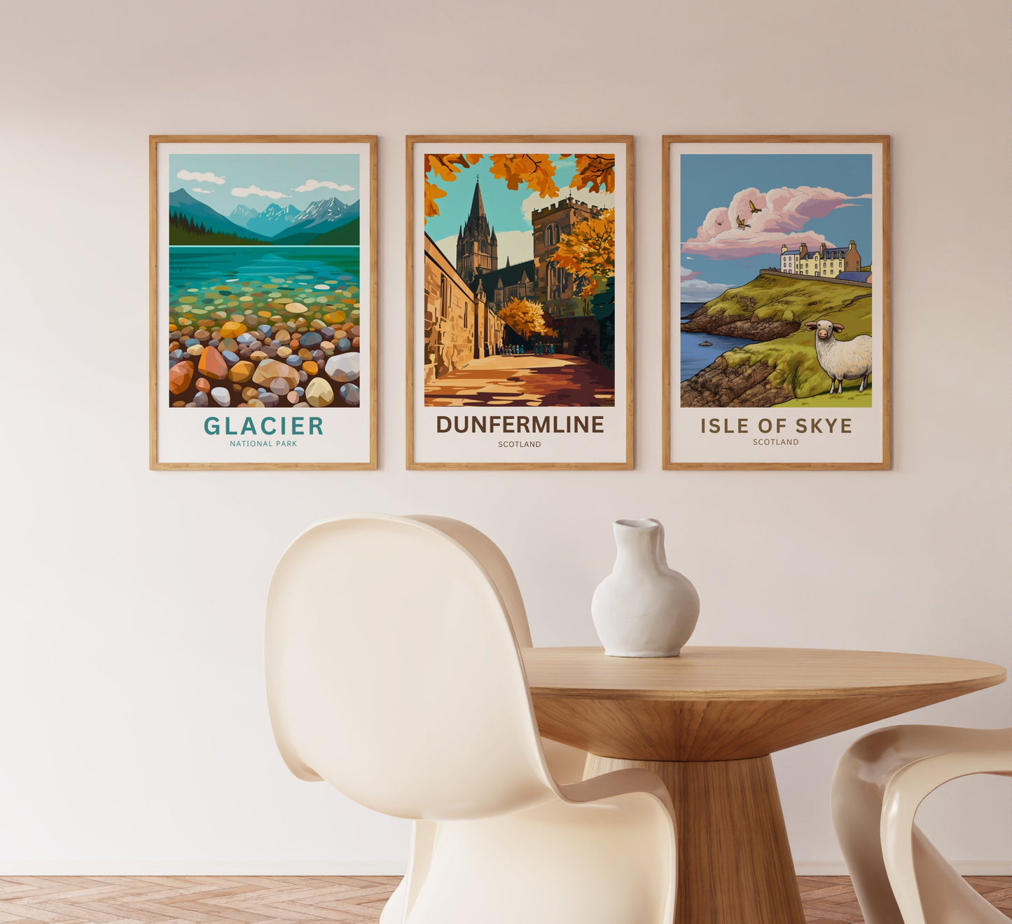 Dunfermline Travel Poster- Heart of Scottish History