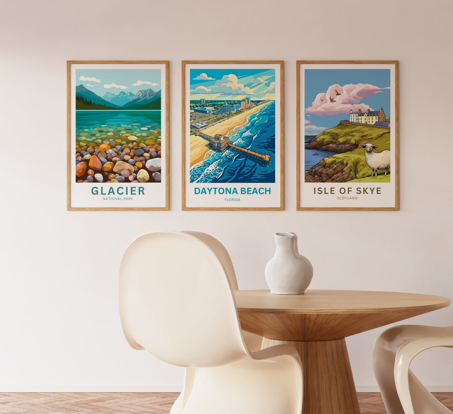 Daytona Beach, Florida Travel Poster - Boardwalk