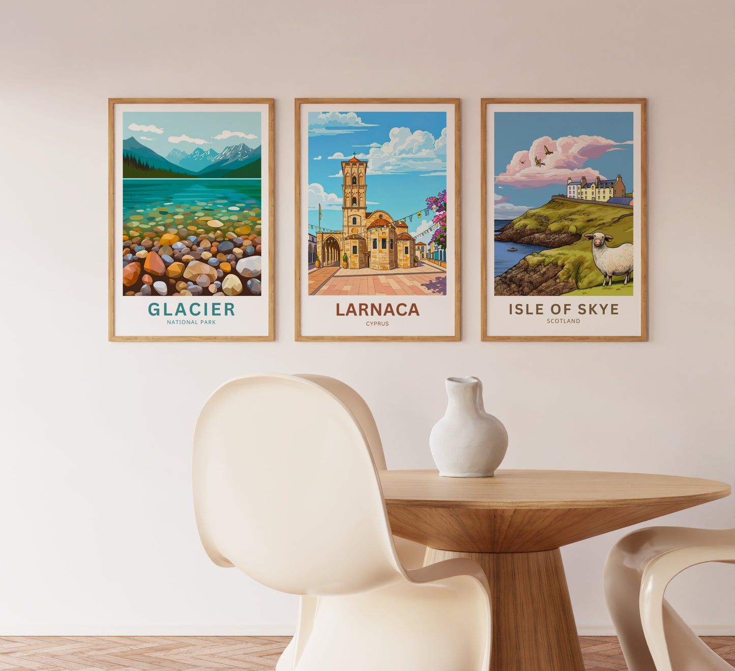 Larnaca Travel Poster - Iconic Church in Cyprus