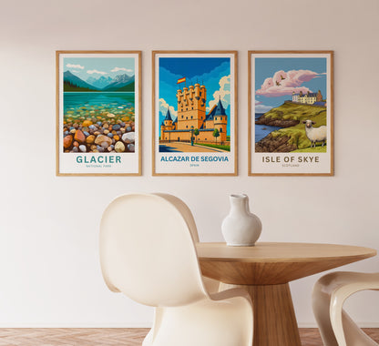 Alcázar de Segovia Travel Poster