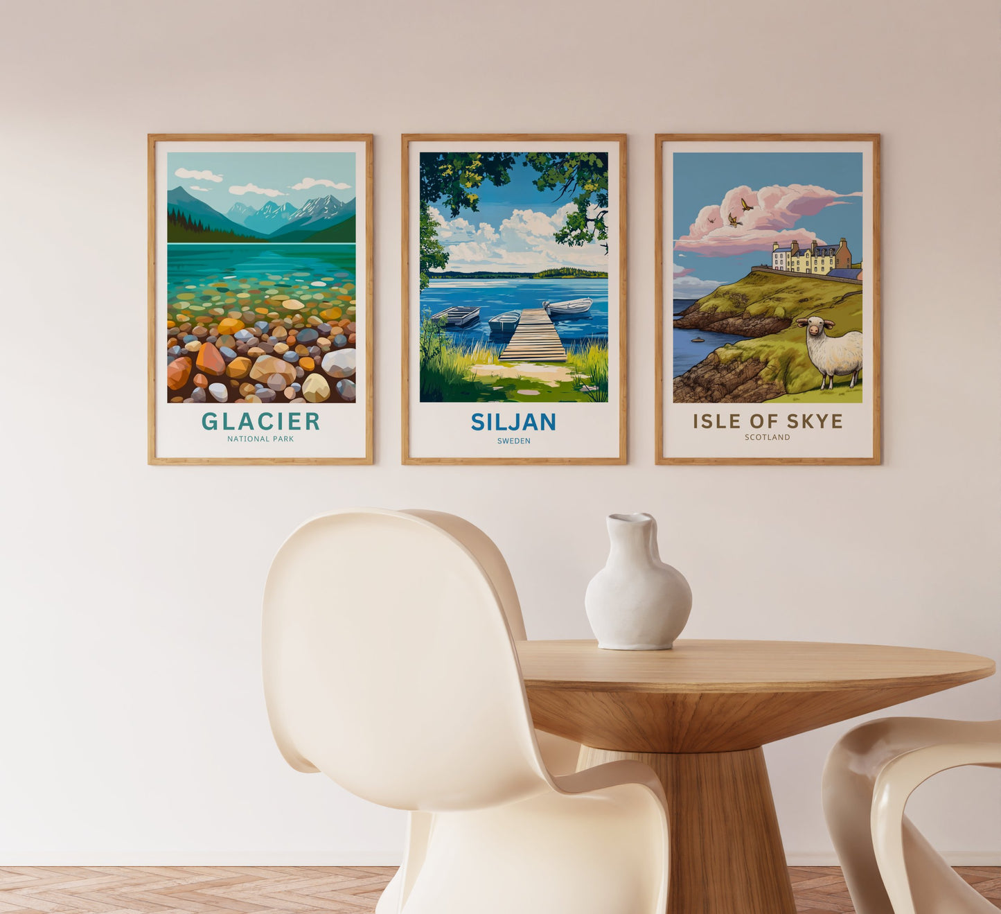 Lake Siljan Travel Poster - Sweden's Timeless Lake