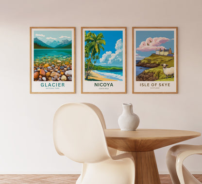 Nicoya Peninsula Travel Poster  - Captivating Green Natures