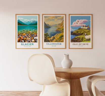 Ullswater, Watercolor design poster, Lake District Print, Ullswater Wall Art