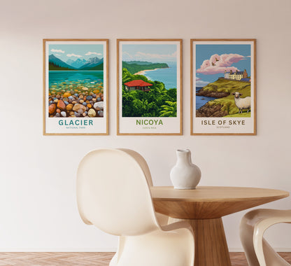 Nicoya, Costa Rica Travel Poster  - Spirit of the Pacific