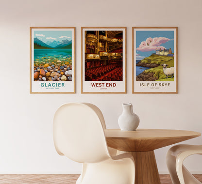 West End Travel Poster - Theatre