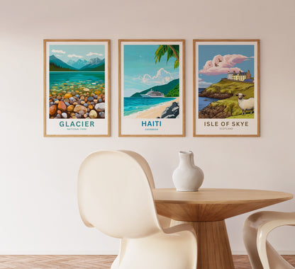 Haiti Travel Poster - Cruise to the Heart of Caribbean Beach