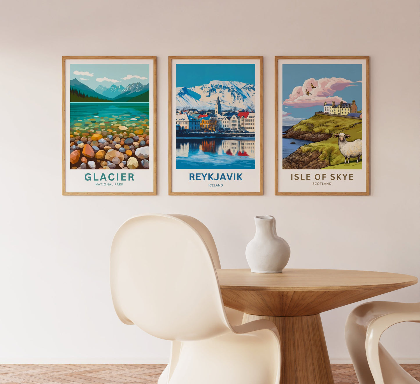 Reykjavik Travel Poster  - Iceland