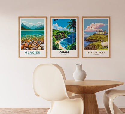Guam Travel Poster - Tropical Paradise: The Shores of Guam