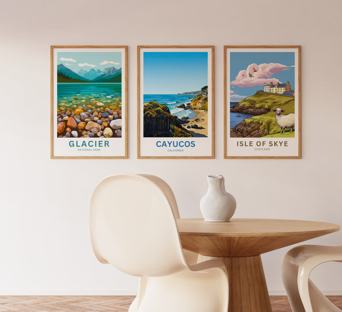 Cayucos Travel Poster - California Beach