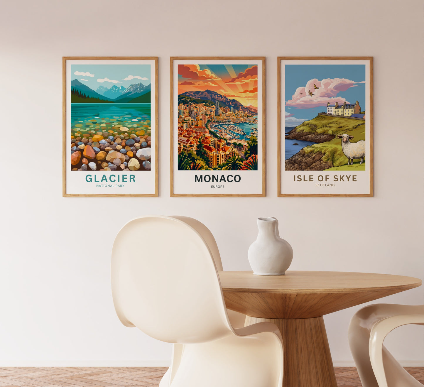 Monaco  Travel Poster - Stunning Sunset