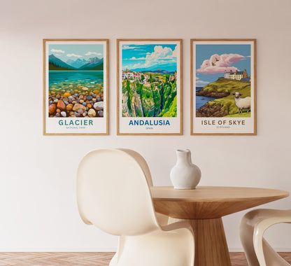 Andalusia Travel Poster - Olive Grove Lands