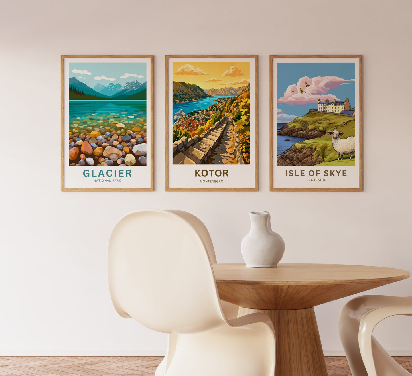 Kotor Travel Poster -   Sunset View