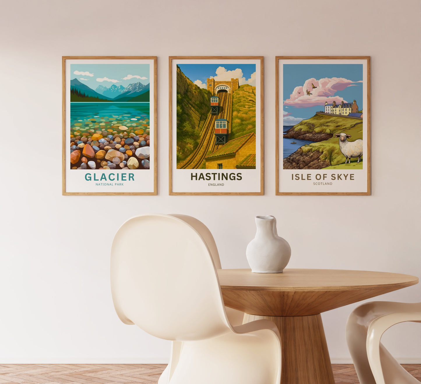 Hastings Travel Poster- Iconic Railway England