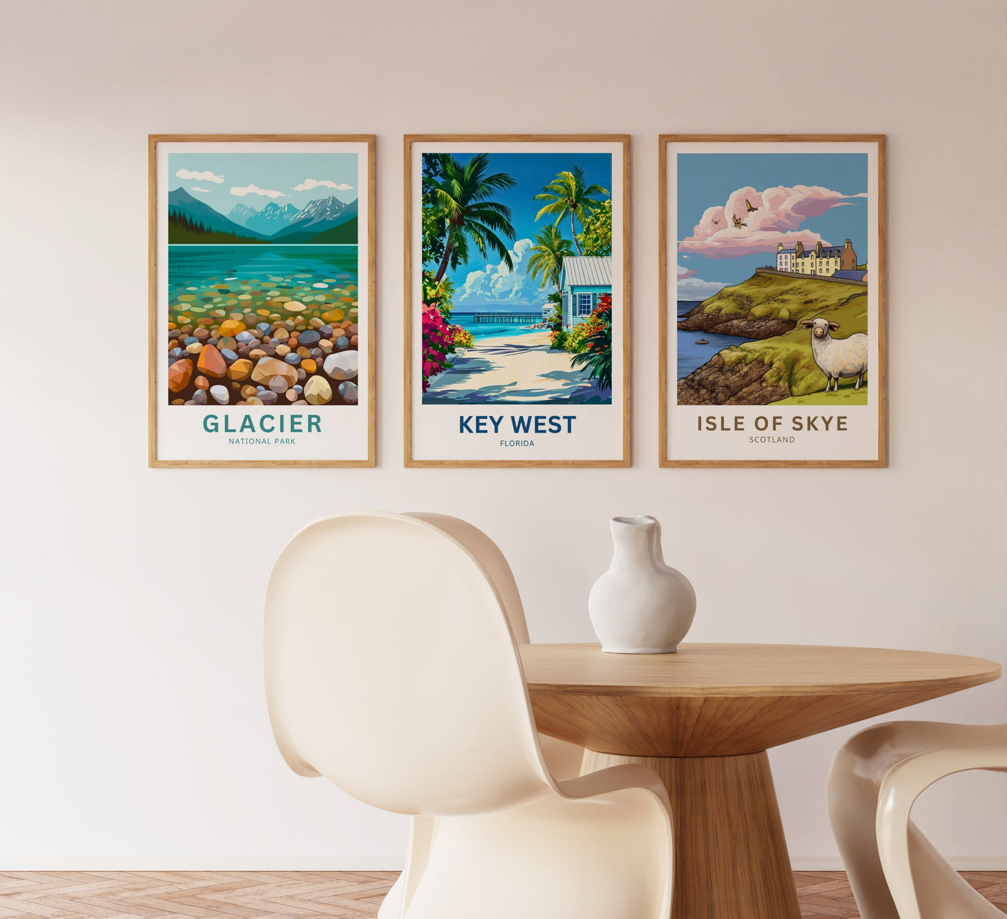 Key West Travel Poster  Village Island charm Florida