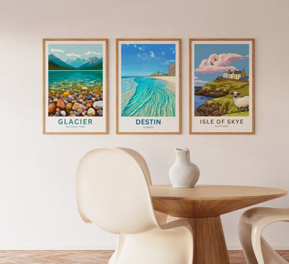 Destin, Florida Travel Poster - Emerald Waters