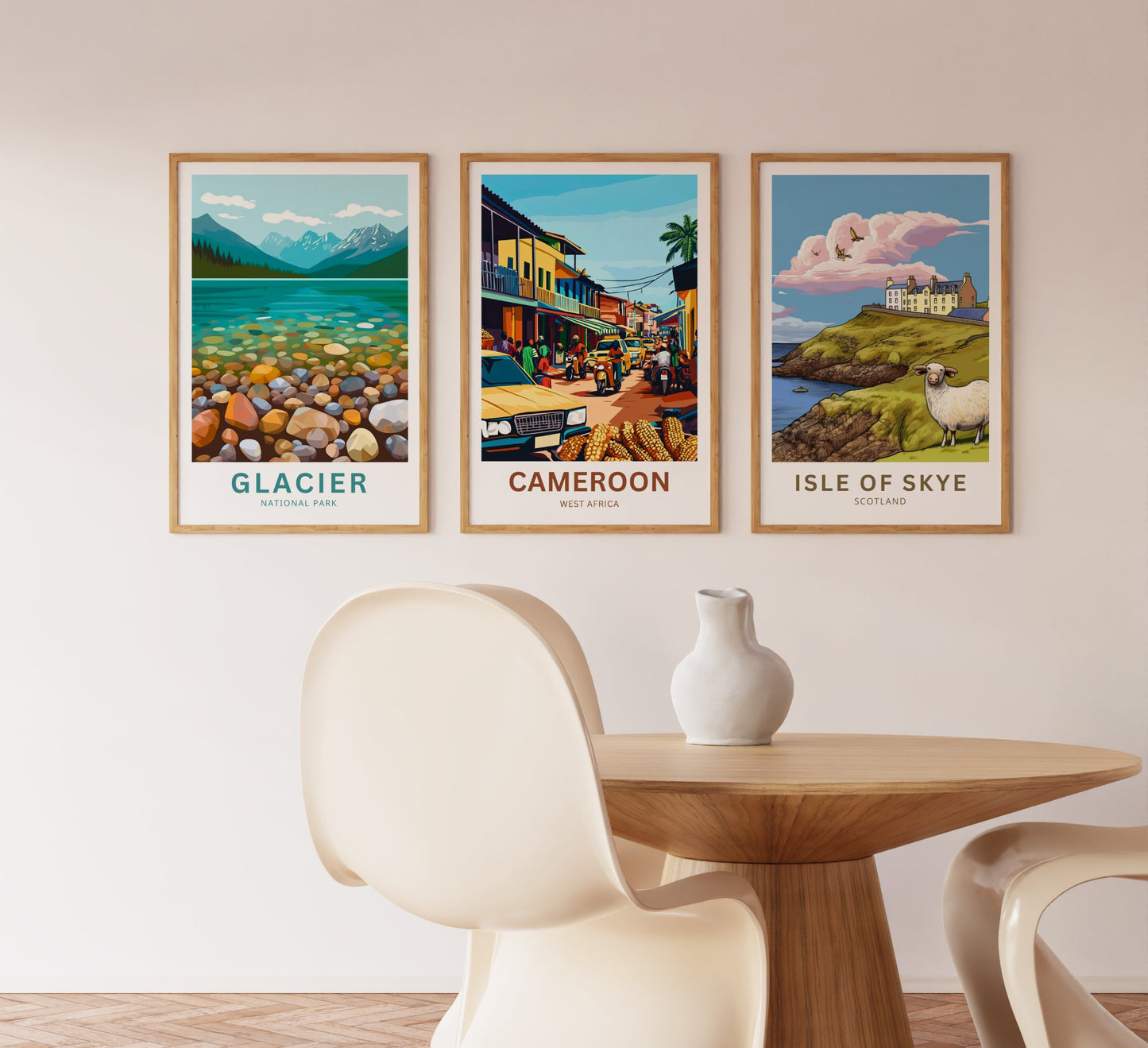Cameroon Travel Poster - Local Tradition and Culture
