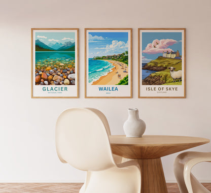 Wailea Travel Poster -  Island Luxury Hawaii