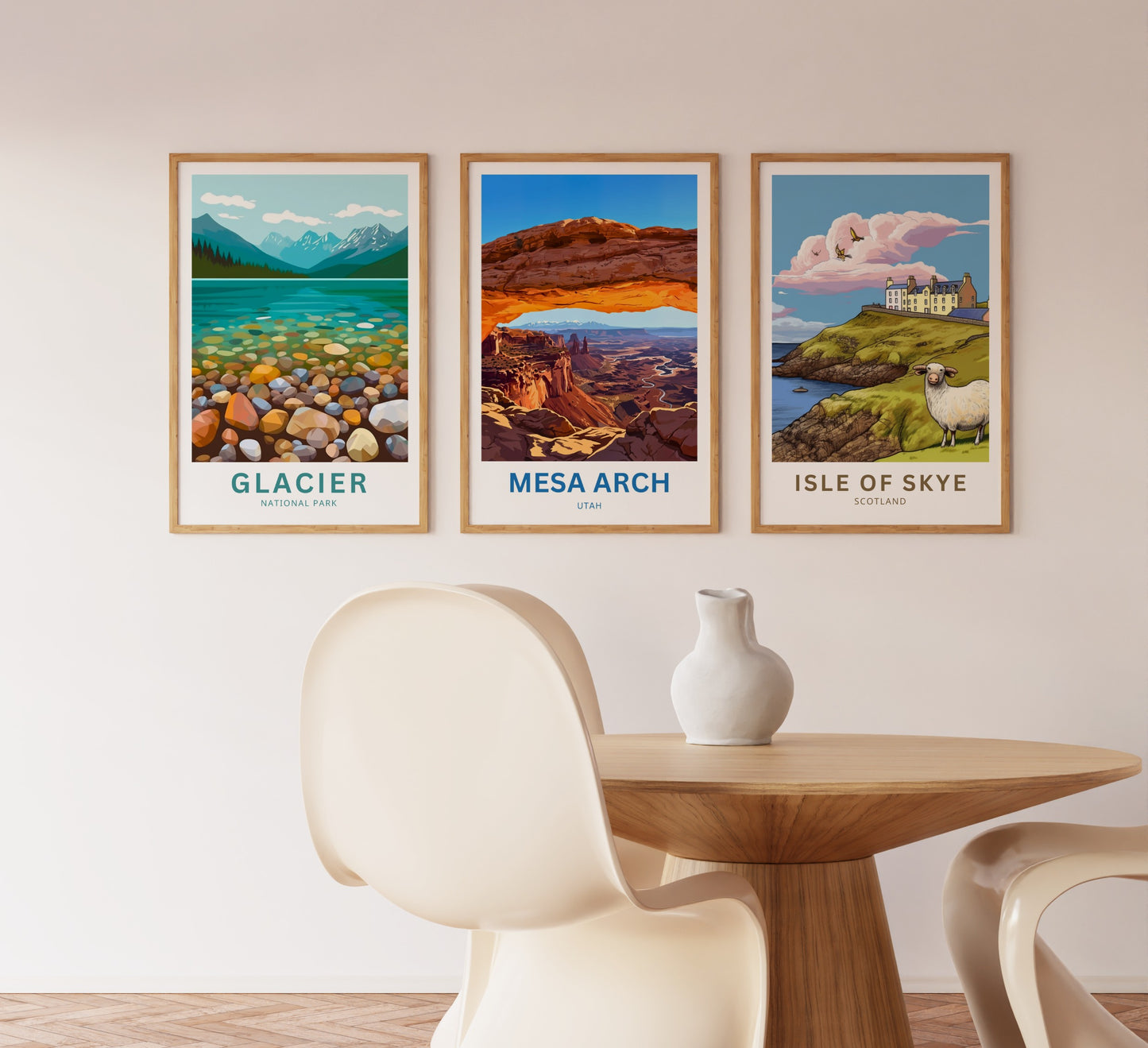 Mesa Arch Travel Poster -   Captivating Golden View, Utah