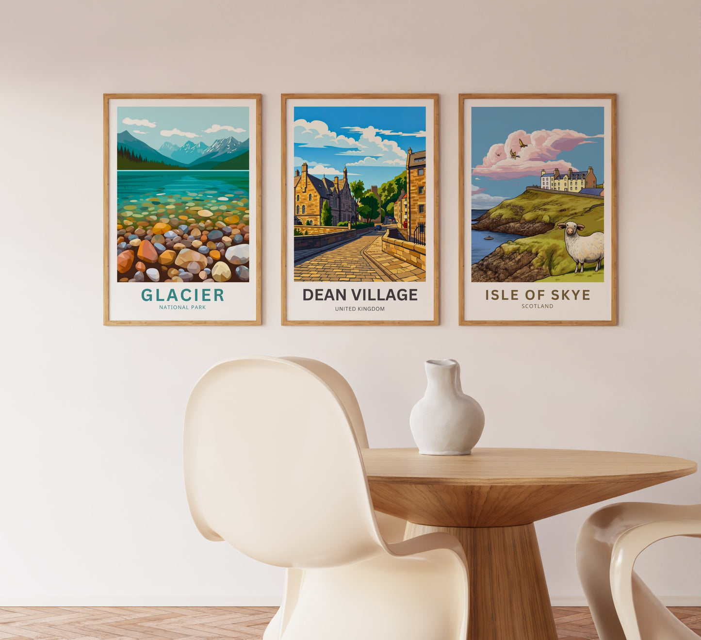 Dean Village Travel Poster - Beautiful Atmosphere View