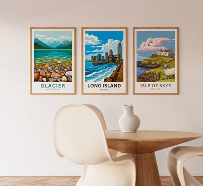 Long Island Travel Poster -  New York Coast Serenity