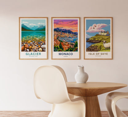 Monaco  Travel Poster - Riviera Dreams