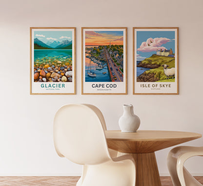 Cape Cod Travel Poster - Timeless Coastal Beauty