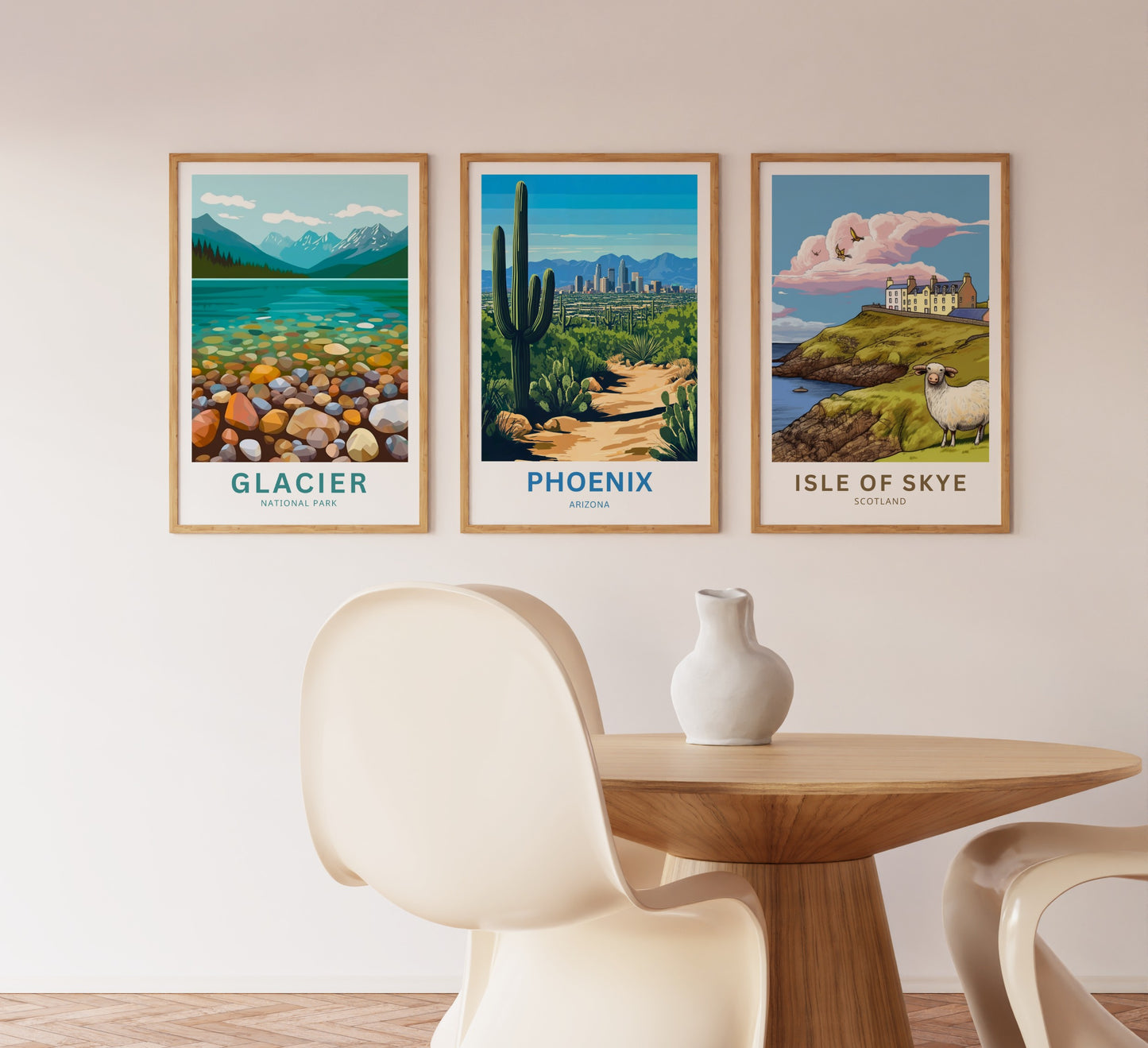 Phoenix Travel Poster - Captivating Cactus & Dessert City of Arizona