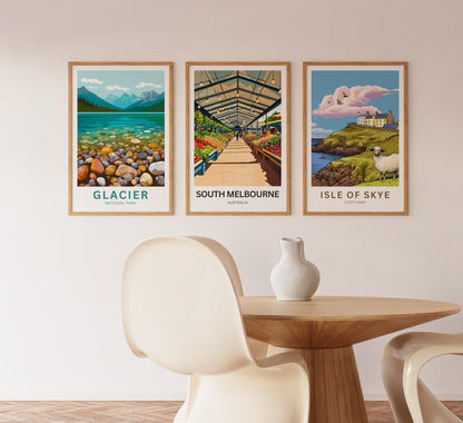 South Melbourne Market Travel Poster  - Market Days in Melbourne
