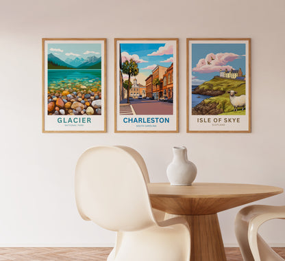 Charleston Historic District Travel Poster - Timeless Charm