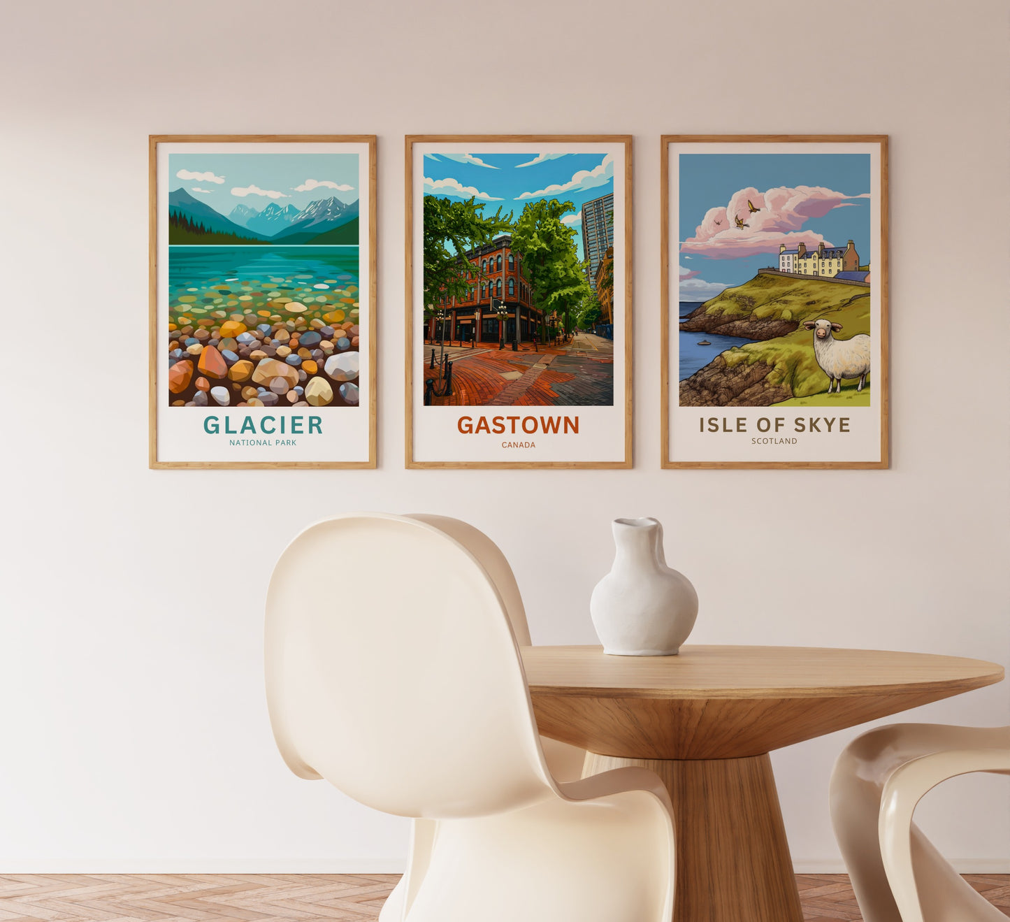 Gastown Travel Poster - Old Meets New