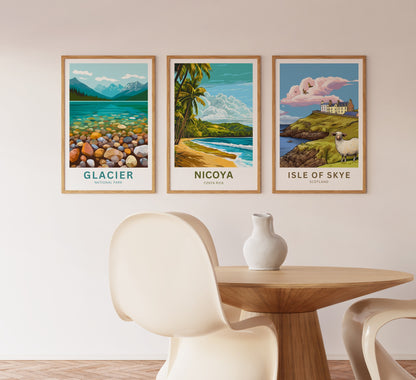 Nicoya Peninsula Travel Poster  - Captivating Beach Serenity
