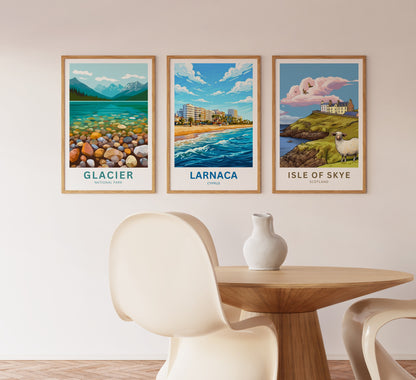 Larnaca Travel Poster - Cyprus Shores