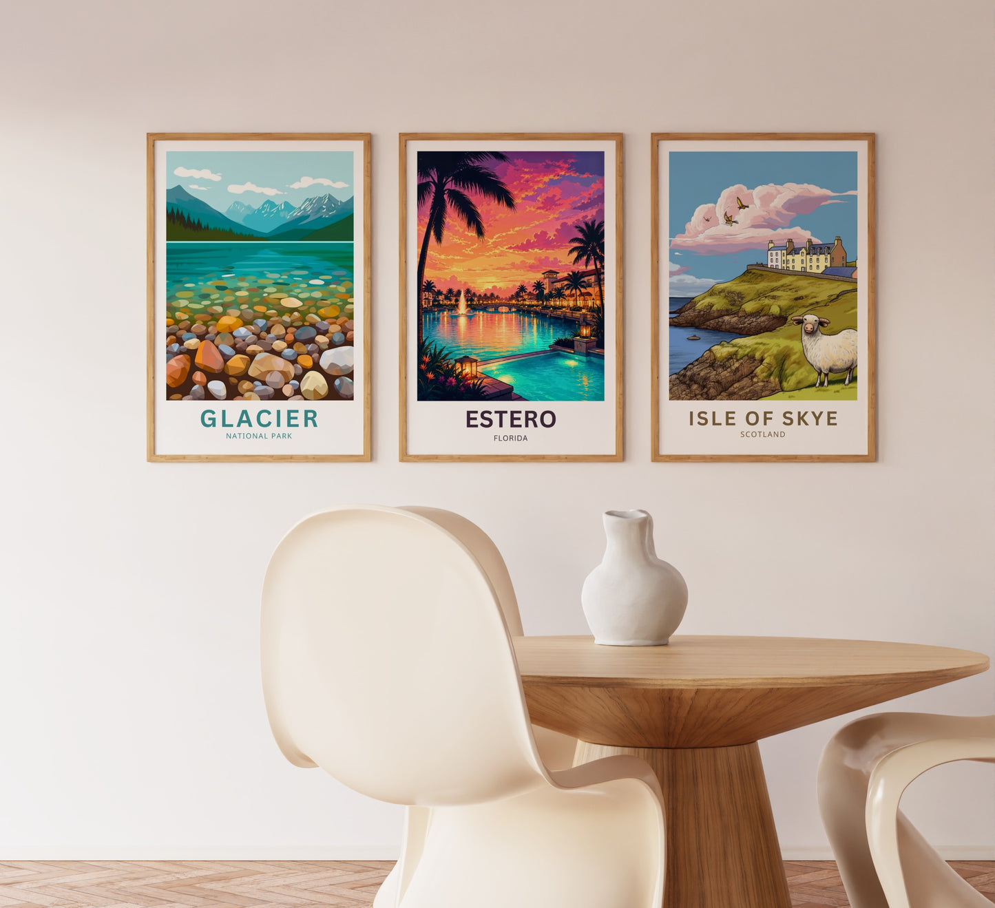 Estero, Florida Travel Poster - Captivating Sky