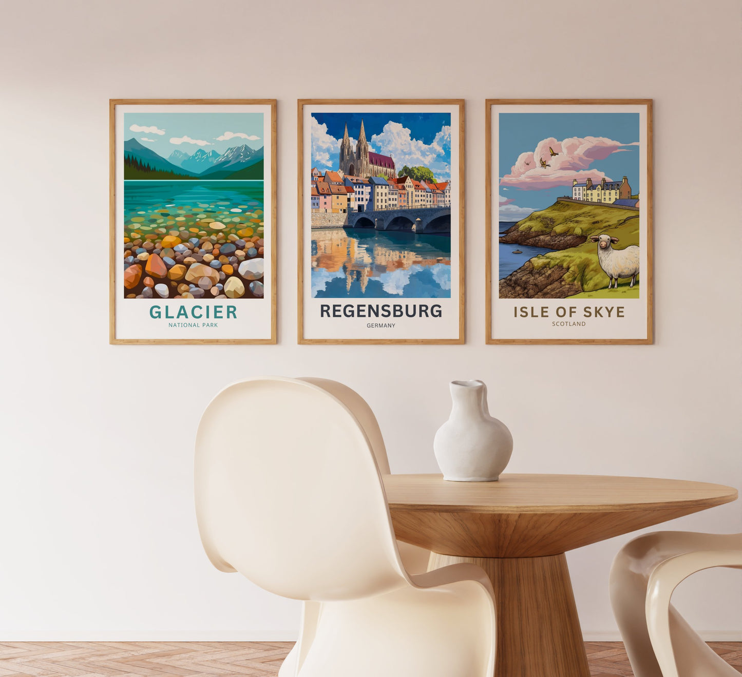 Regensburg Travel Poster -  A Medieval Masterpiece