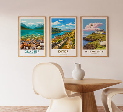 Kotor Travel Poster -  Montenegro Stunning View