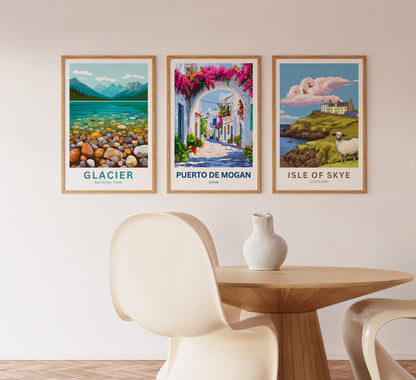 Puerto de Mogán Travel Poster - Blooming Paradise Street