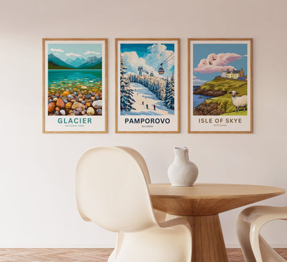 Pamporovo Travel Poster - Bulgaria Alpine Adventure Awaits