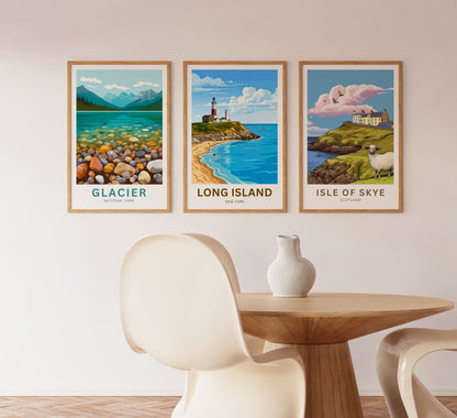 Long Island Travel Poster -  Montauk Lighthouse