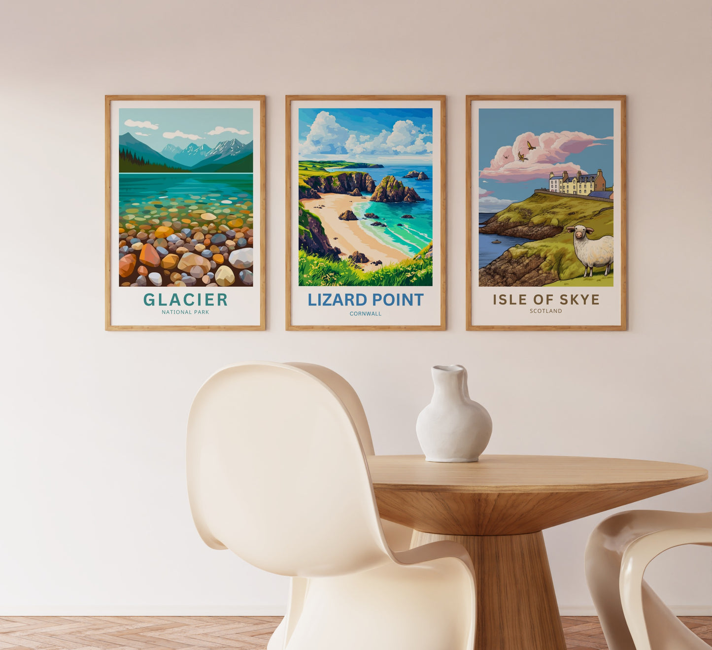 Lizard Point Travel Poster - Cornwall