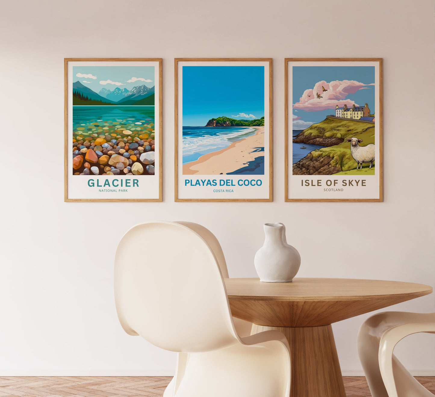 Playas del Coco Travel Poster  - Tropical Paridise in Costa Rica