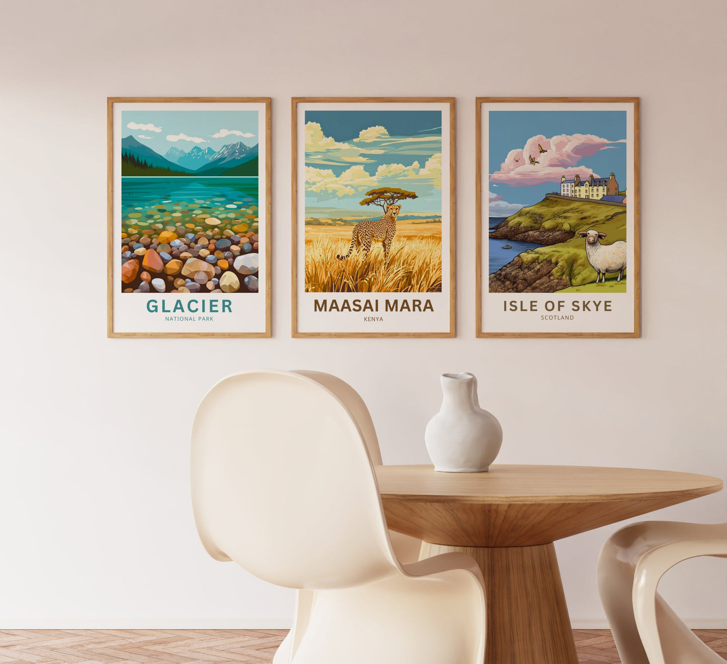 Maasai Mara Travel Poster - National Reserve of Kenya