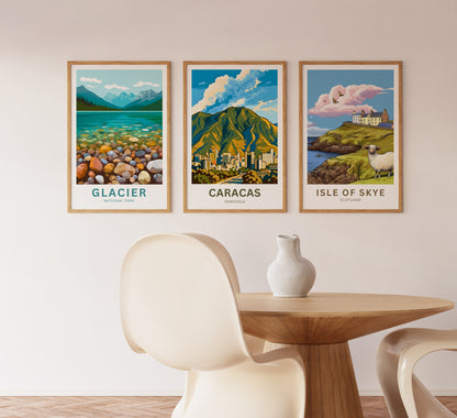 Caracas Travel Poster - Where Mountains Meet the City