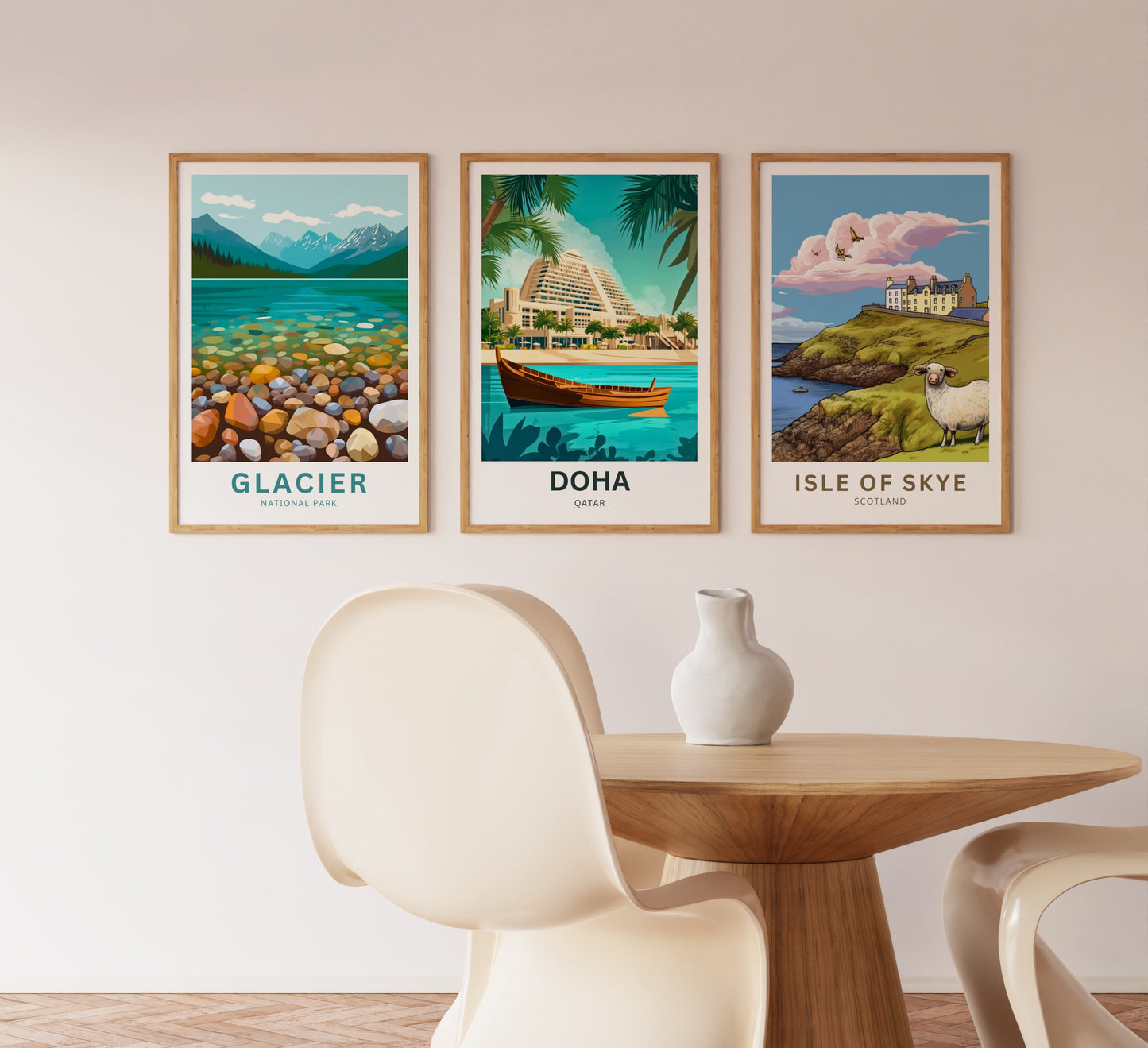 Doha Qatar Travel Poster