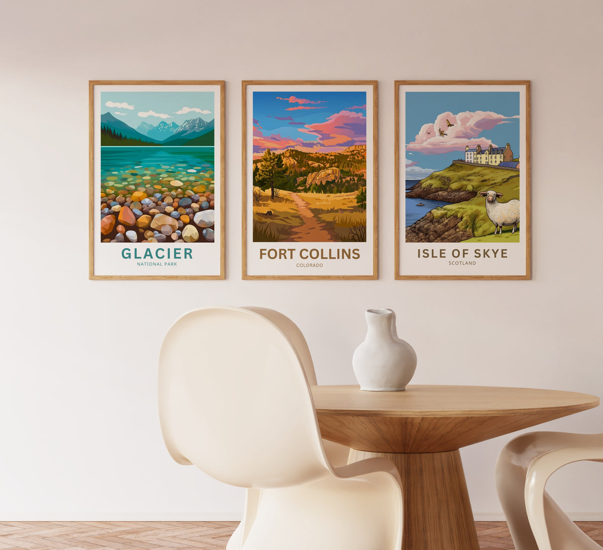 Fort Collins Travel Poster - Colorado Adventure